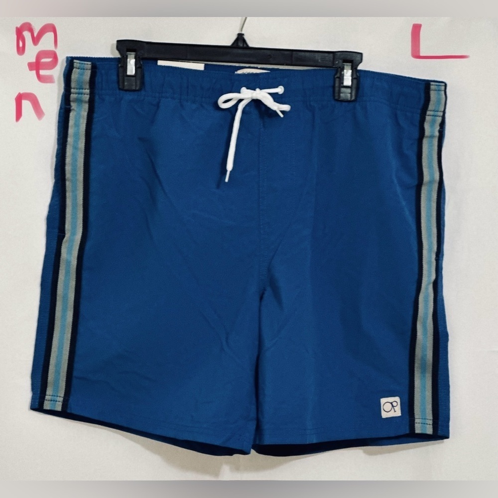 MENS OP BLUE SWIM TRUNKS